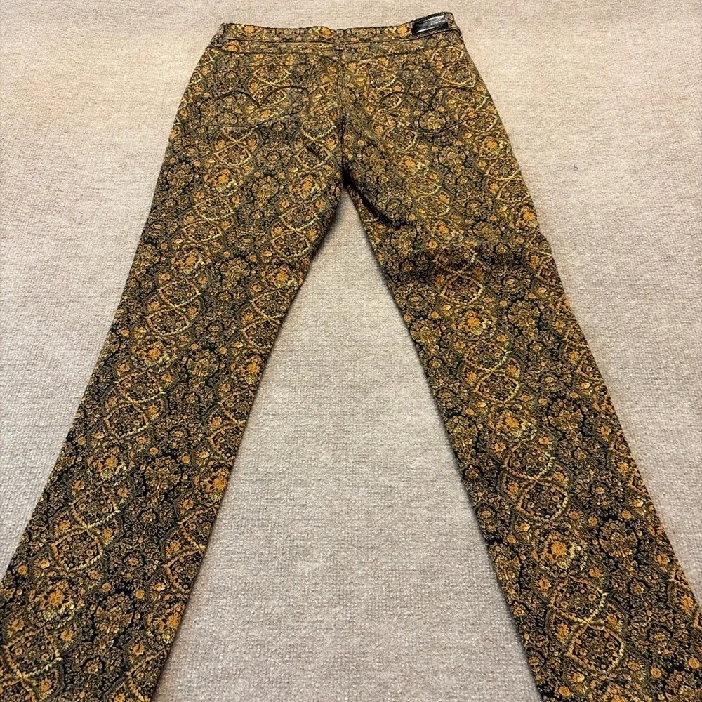 Levi’s Mid Rise Skinny Brocade Tapestry Pants W30 L32 Boho Y2K 2010s 1966